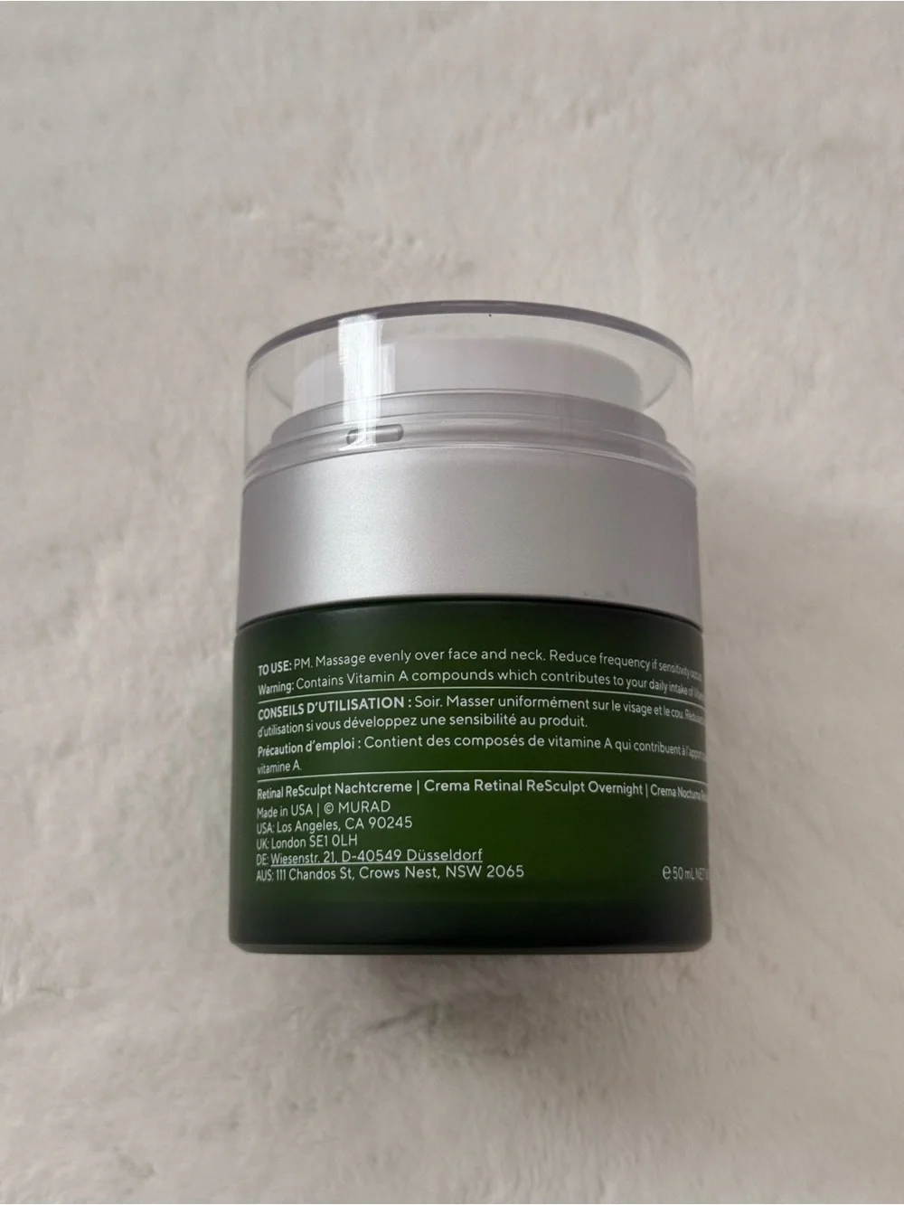 Murad Resurgence Overnight Retinal Cream - Full Size New